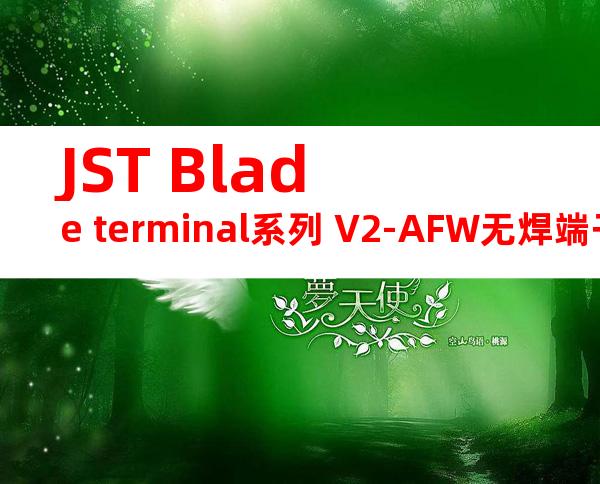 JST Blade terminal系列 V2-AFW无焊端子产品规格书